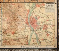 1899 Magyar Korona Országainak iskolai fali térképe, tervezte: Kogutowicz Manó, Kogutowicz és Társa ...