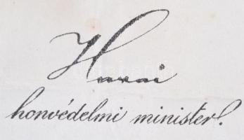 1912 Díszes k.u.k. hadnagyi kinevezés Hazai Samu honvédelmi miniszter aláírásával hozzá igazolás a n...