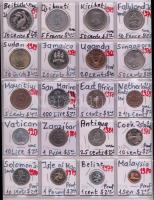 20db pénzérme klf országok érméiből, Falkland-szigetek, Jamaica, San Marino stb. T:UNC,2 &lt;br/&gt;20 pieces of coins of different countries such as Falkland Islands, Jamaica, San Marino etc. C:UNC,XF