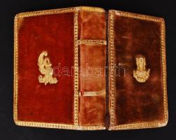 Plüss vászon borítású gyufásskatulya tartó, viseltes állapotban