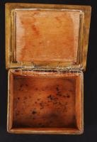 WMF réz dobozka, jelzett, egyik lába hiányzik, 9x11x4,5 cm