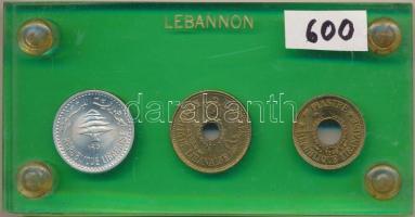 Libanon 1955. 1P + 2 1/2P + 1954. 5P plasztiktokos szett T:1
Lebanon 1955. 1 Piastre + 2 1/2 Piastre...