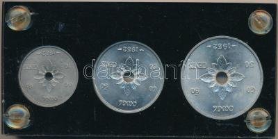 Laosz 1952. 10c + 20c + 50c plasztiktokos szett T:1,1- &lt;br/&gt;Laos 1952. 10 Cents + 20 Cents + 50 Cents set in plastic case C:UNC,AU