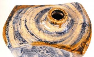 Zsolnay kerámia váza, hibátlan, jelzett, m: 33 cm