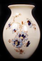 Kézzel festett búzavirág mintás Zsolnay porcelán váza, jelzett, hibátlan, m:13 cm/
Handpainted Zsoln...