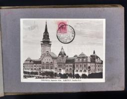 1941 Szabadka visszatért, 16 db képeslapról készült másolat albumba rendezve, 16x12 cm