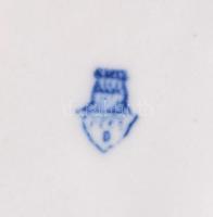 Zsolnay búgócsigával játszó gyerek. kézzel festett, jelzett (Sinkó), hibátlan, 13×15 cm/ Handpainted...