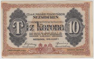 Nezsider / hadifogolytábor 1916. 10K "MS" római sorozat és arab sorszám T:II
Adamo HHE-1.4...