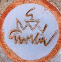 Gorka Géza (1894-1971): Kis váza. repesztett mázzal, jelzett (Nógrádverőce), m:12,5 cm