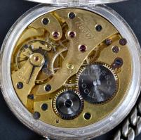 Tissot másodpercmutatós zsebóra, jó állapotban, működik, d:5 cm