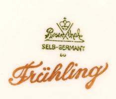 Rosenthal Fruhling kínálótál, kézzel festett, jelzett, hibátlan, d:28 cm