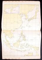 1948 Berne, Carte des Stations Cotieres, Bureau de L'Union Internationale des Télécommunication...