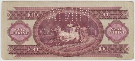 1949. 100Ft "MINTA" perforációval "B 095" sorozatszámmal T:II- lekerekített sark...