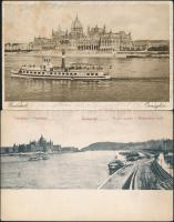 Budapest V. parlament - 32 db régi városképeslap