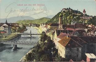 19 db régi osztrák városképes lap (5 Karintia, 14 Stájerország) / 19 vintage Austrian postcards (Kärnten, Steiermark)