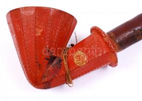 Festett fa pipa, h:47 cm