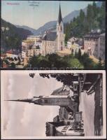 17 db régi, Salzburg tartományi osztrák városképes lap / Land Salzburg, 17 postcards