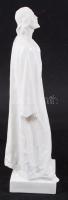Herendi Krisztus figura, porcelán, jelzett, m: 48 cm