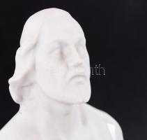 Herendi Krisztus figura, porcelán, jelzett, m: 48 cm