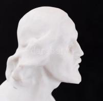 Herendi Krisztus figura, porcelán, jelzett, m: 48 cm