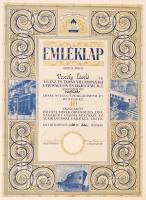 1940 Bp., A Ganz és Társa Villamossági Gép-, Waggon- és Hajógyár R.T. által vasfúrós számára kiállít...