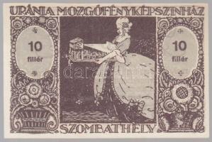 Szombathely 1920. 20f URÁNIA Mozgóképszínház utalvány T:I,I-