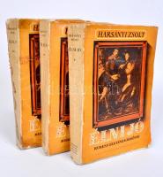 Harsányi Zsolt: Élni jó. Rubens Péter Pál életének regénye. I.-IiI. köt. Első kiadás! &lt;br/&gt;Bp. 1940. Singer és Wolfner. 297 l. 318 l. papírkötésben