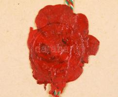 1898 Kitöltetlen számlakönyv okmánybélyegekkel 20x50 cm