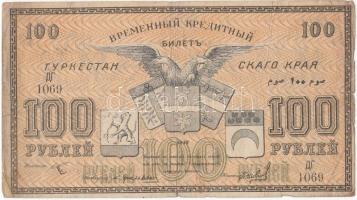 Oroszország / Orosz Közép Ázsia / Turkesztán 1918. 100R T:III,III-
Russia / Russian Central Asia /Tu...