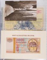 Vegyes magyar bankjegy tétel albumba rendezve, közte 1904. 10K + 1919. 10K + 1918. 200K + 1918. 10.0...