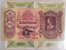 Vegyes magyar bankjegy tétel albumba rendezve, közte 1904. 10K + 1919. 10K + 1918. 200K + 1918. 10.0...
