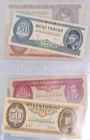 Vegyes magyar bankjegy tétel albumba rendezve, közte 1904. 10K + 1919. 10K + 1918. 200K + 1918. 10.0...