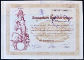 9db különféle magyar és külföldi záloglevél, részvény és sorsjegy, közte Budapest 1888. "Magyar...