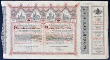 9db különféle magyar és külföldi záloglevél, részvény és sorsjegy, közte Budapest 1888. "Magyar...