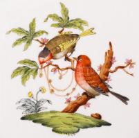 Herendi Rothschild dísztányér, kézzel festett, áttört, jelzett, hibátlan, d:24 cm / Herend Rothschil...