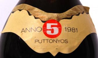 1981 5 puttonyos Tokaji Aszú, különleges minőségi édes fehérbor