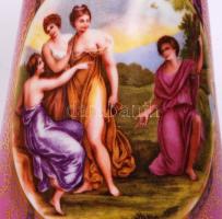 Zsolnay porcelán váza, hibátlan, jelzett, m: 20 cm