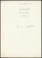 cca 1933 Kinszki Imre (1901-1945): Kukac levélen, pecséttel jelzett, vintage fotóművészeti alkotás, ...