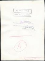 cca 1939 Vadas Ernő (1899-1962) aláírt, pecséttel jelzett vintage fotóművészeti alkotása, 23x17 cm