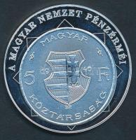 DN "A magyar nemzet pénzérméi - A Forint rendszer bevezetése 1946. 5Ft" Ag (0,999) emlékér...