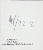 cca 1970-1980 Hahol Edit: Allegória, vintage fotómontázs, feliratozva, 14x12 cm