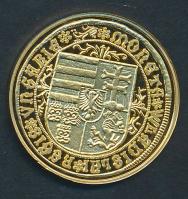 DN "Magyar aranypénzek utánveretben - II. Ulászló guldiner" aranyozott Ag emlékérem (5.5g/...