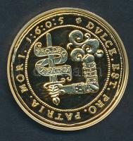 DN "Magyar aranypénzek utánveretben - Bocskai István 10 dukát" aranyozott Ag emlékérem (5....