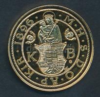 DN "Magyar aranypénzek utánveretben - Ferenc József milleniumi aranytallér 1896" aranyozot...