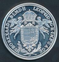 DN "Magyar tallérok utánveretben - II. Lipót tallérja 1790." Ag (0,999) emlékérem (20g/38....