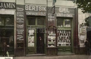 Munkács, Bertsik Emil utóda, Nagy Albert könyvkereskedése / bookshop (fl)