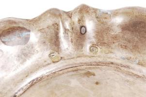 Ezüst (Ag) poháralátét, jelzett /
silver coaster, 9,3g