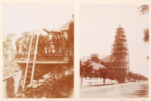 1896-1899 Emil Scheirich: privát fotóalbum, sok helytörténeti vonatkozású kép, Chemnitz, Bécs, Budap...