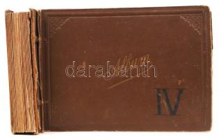 1896-1899 Emil Scheirich: privát fotóalbum, sok helytörténeti vonatkozású kép, Chemnitz, Bécs, Budap...