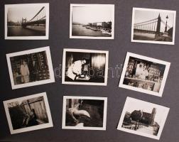 cca 1930-1940 Privát fotóalbum, sok budapesti városképpel, szépen szerkesztett albumlapok, 186 db fo...